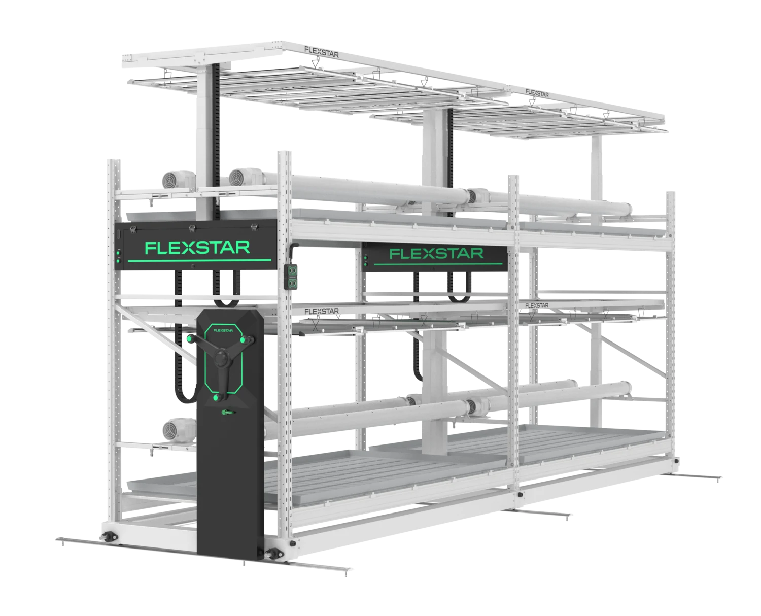 Flexstar Smart Grow Rack — full multilayer vertical cultivation system