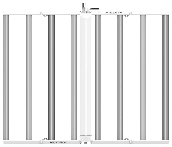 Matrix M8 860W LED Grow Light side angle view