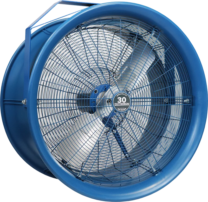 Patterson 30" High-Velocity Fan on its standard yoke mount